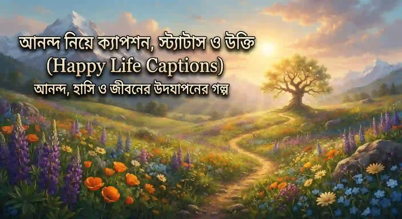 আনন্দ নিয়ে ক্যাপশন, স্ট্যাটাস ও উক্তি - Happy Life Caption