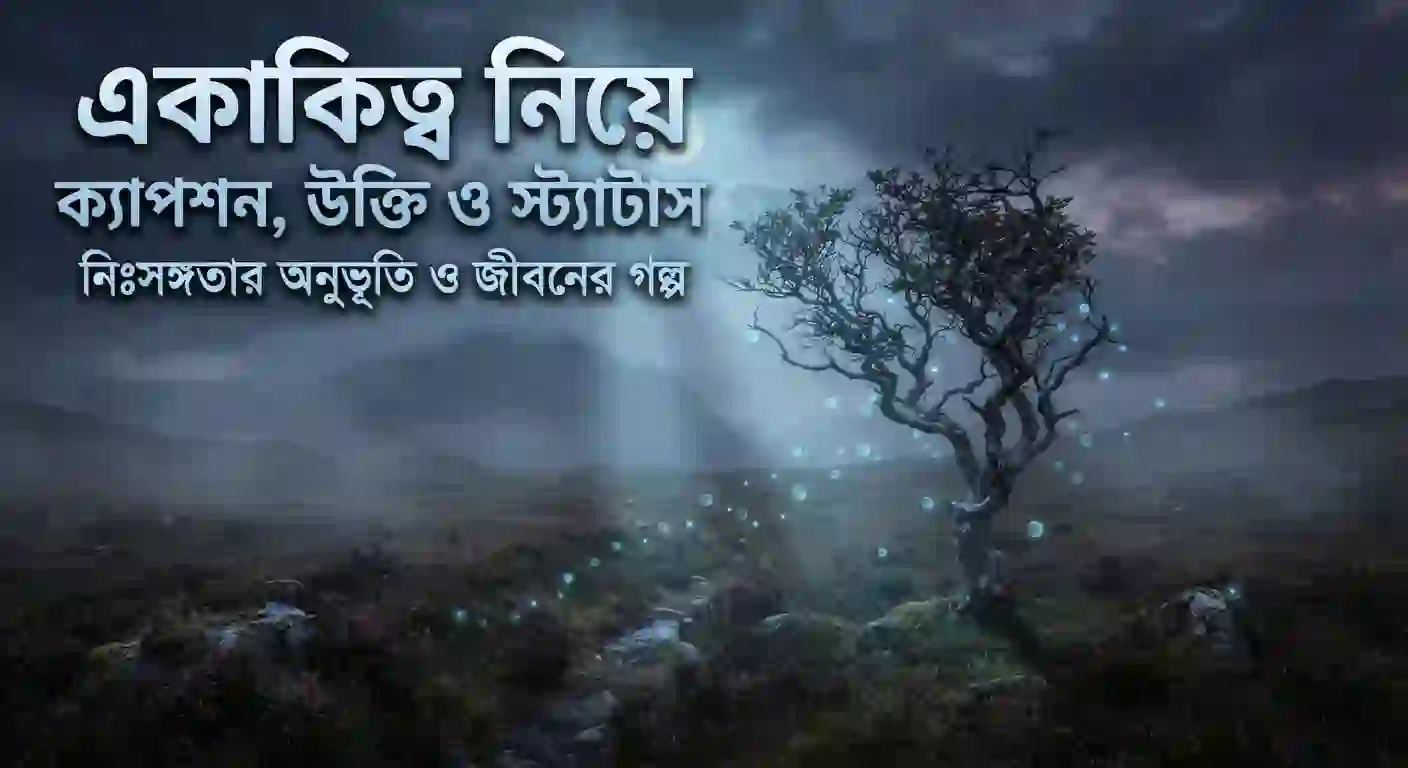 একাকিত্ব নিয়ে ক্যাপশন, উক্তি ও স্ট্যাটাস