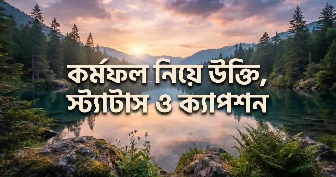 কর্মফল নিয়ে উক্তি ও স্ট্যাটাস