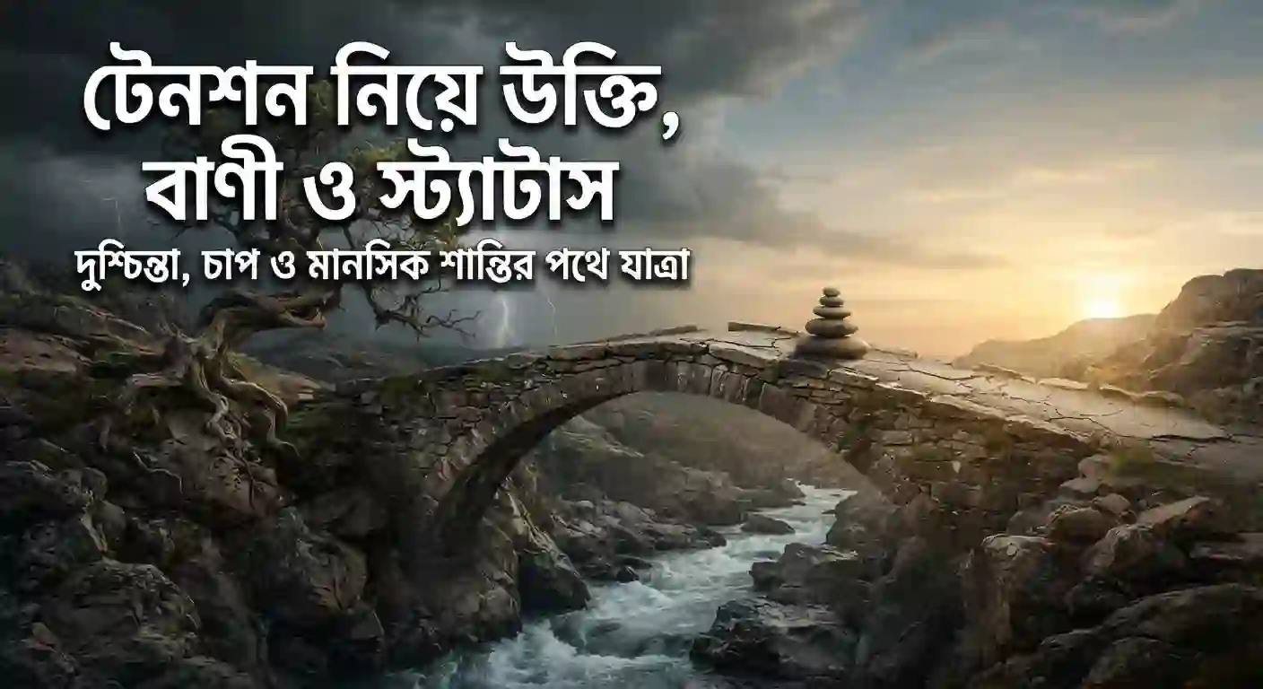 টেনশন নিয়ে উক্তি, ক্যাপশন ও স্ট্যাটাস