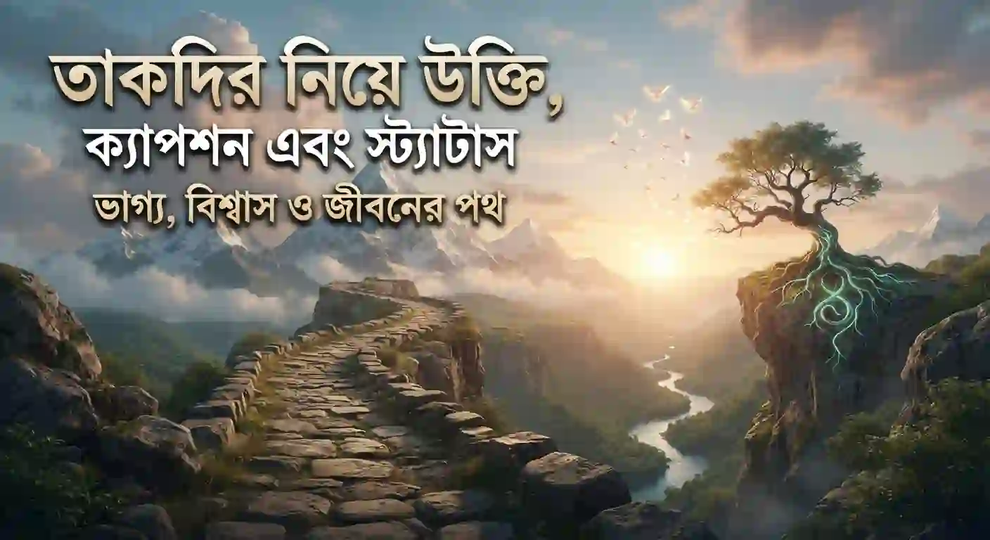 তাকদির নিয়ে উক্তি, ক্যাপশন ও স্ট্যাটাস