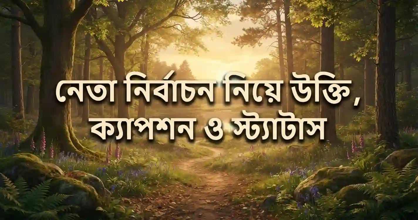 নেতা নির্বাচন নিয়ে উক্তি, ক্যাপশন ও স্ট্যাটাস