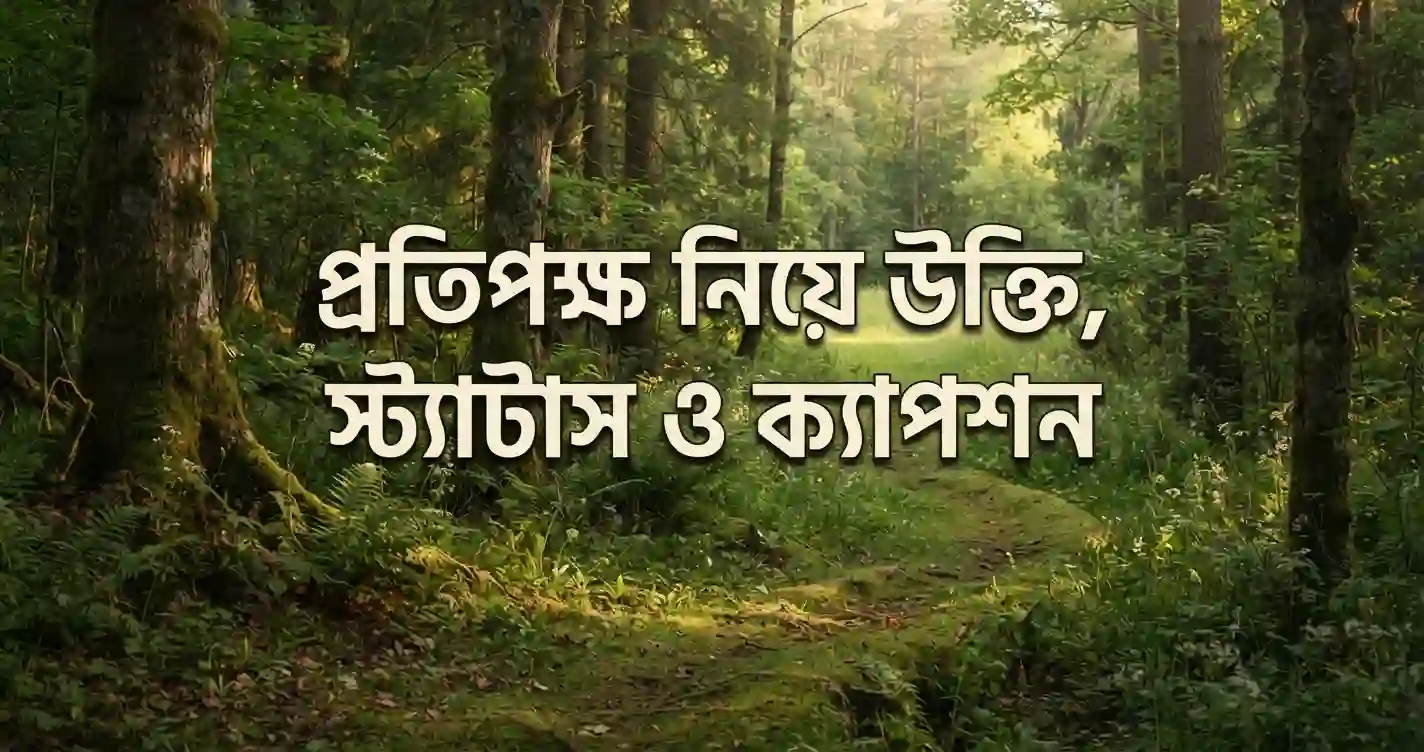 প্রতিপক্ষ নিয়ে উক্তি, স্ট্যাটাস ও ক্যাপশন