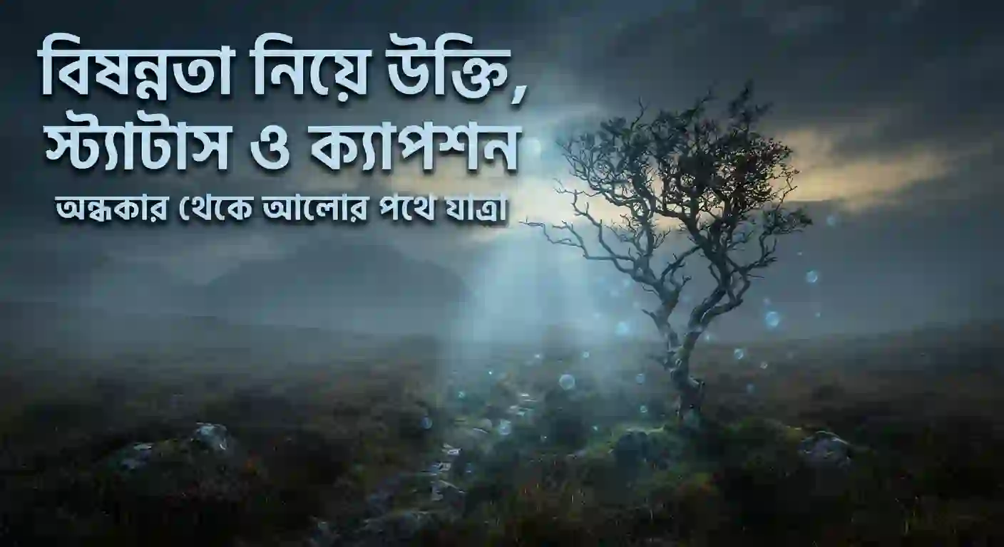 বিষন্নতা নিয়ে উক্তি, স্ট্যাটাস ও ক্যাপশন