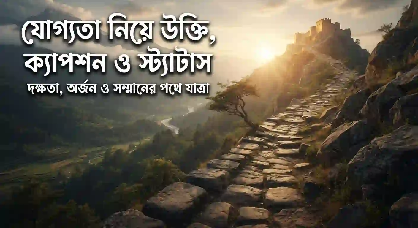 যোগ্যতা নিয়ে উক্তি, ক্যাপশন ও স্ট্যাটাস
