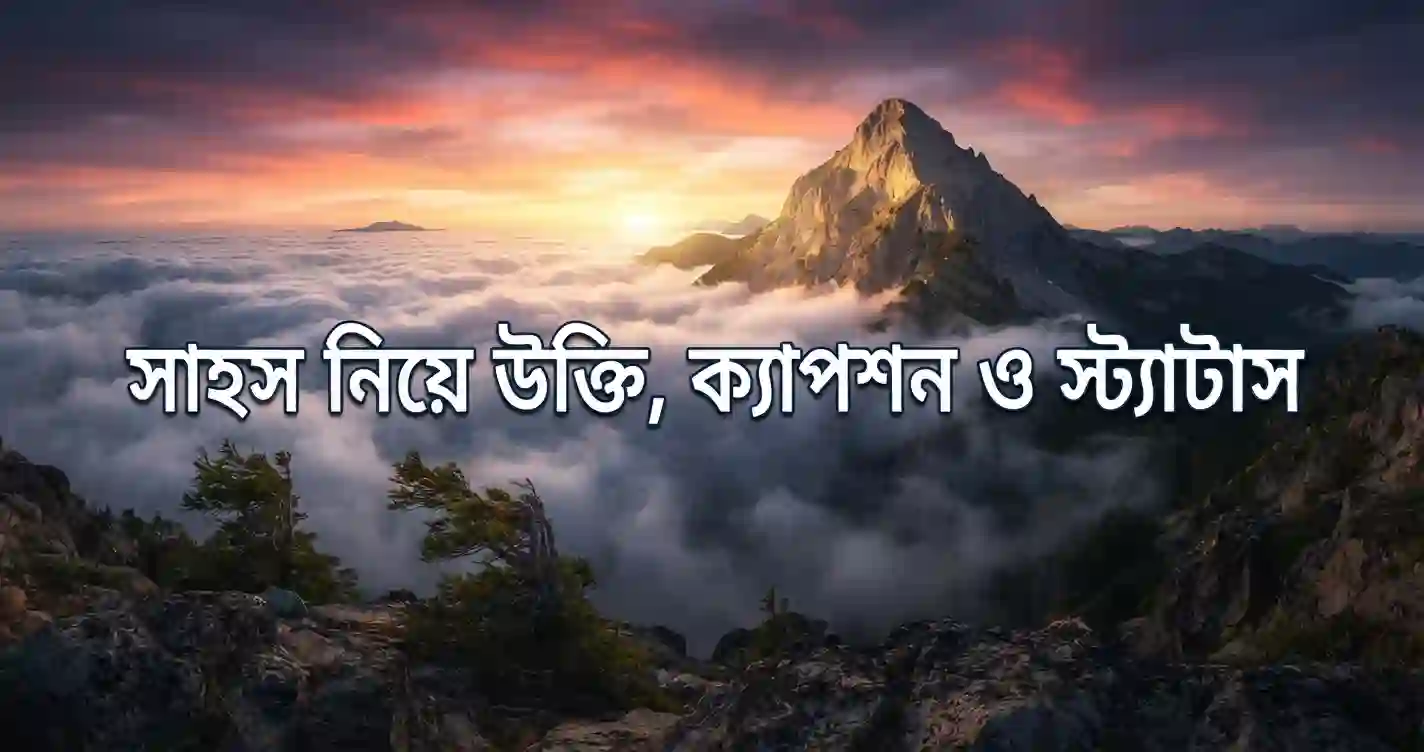 সাহস নিয়ে উক্তি, ক্যাপশন ও স্ট্যাটাস