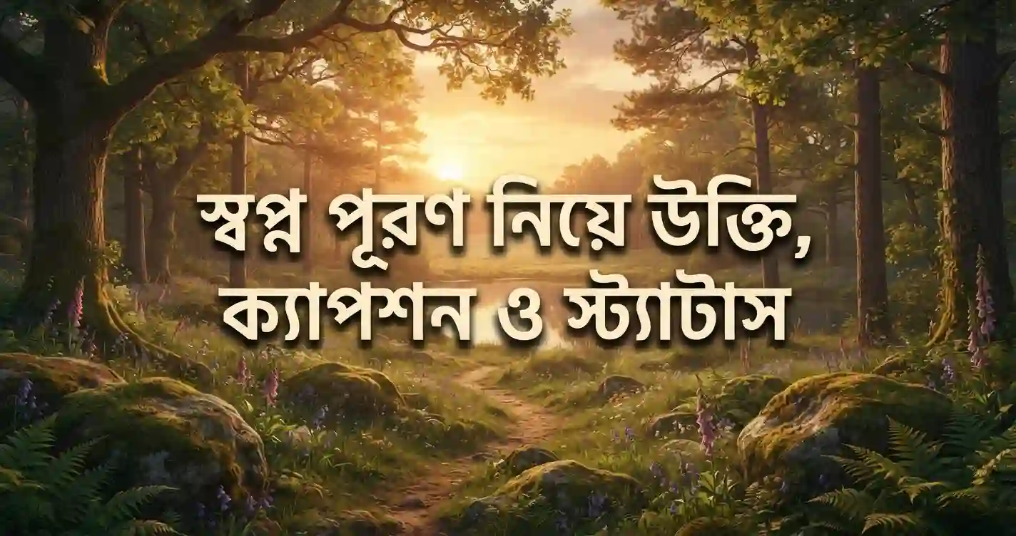 স্বপ্ন পূরণ নিয়ে উক্তি ও ক্যাপশন